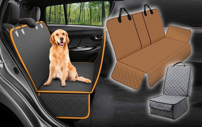 Ultimate Poly Fiber Backing is Best Protection for Child & Baby Cars Seats Cloth Upholstery Cover Pad Protects Automotive Vehicle Leather Dog Mat 1-Pack DRIVE AUTO PRODUCTS Car Seat Protector 