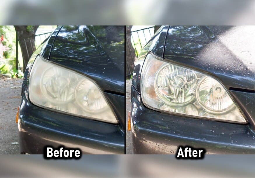 how to clean foggy headlights
