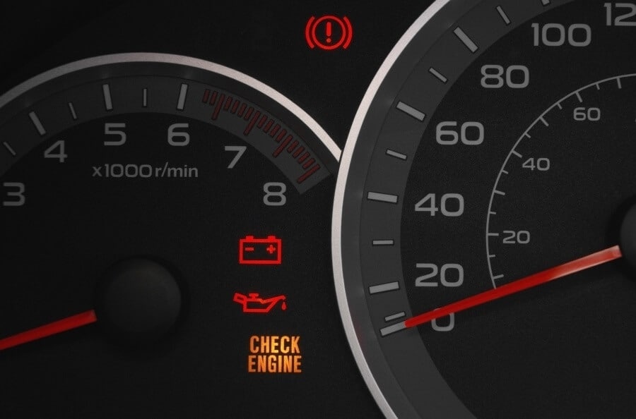 check engine light comes on and off