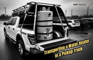 how to transport a water heater in a pickup truck